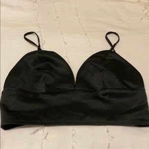 misguided black crop top